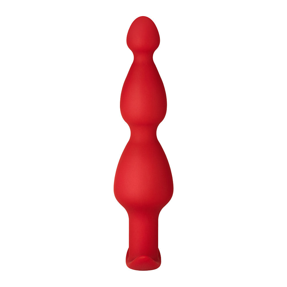 Forto F-52 Cone Beads Silicone Anal Plug Red - Zateo Joy