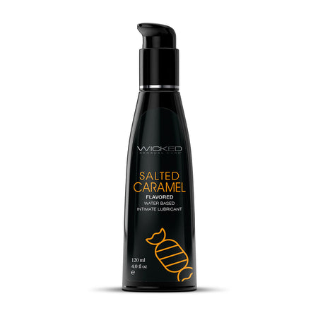 Wicked Aqua Salted Caramel Water-Based Lubricant 4 oz. - Zateo Joy