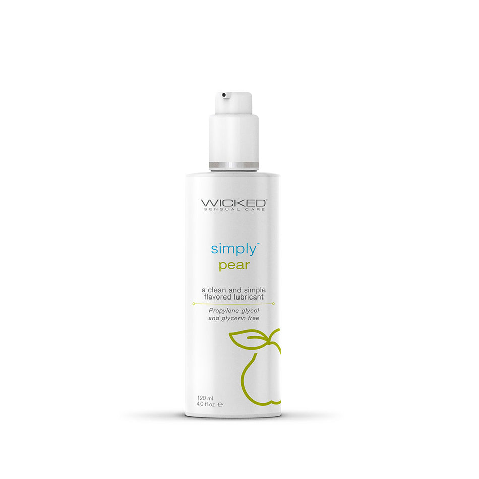 Simply Pear Flavored Water Based Lubricant 4 oz. - Zateo Joy