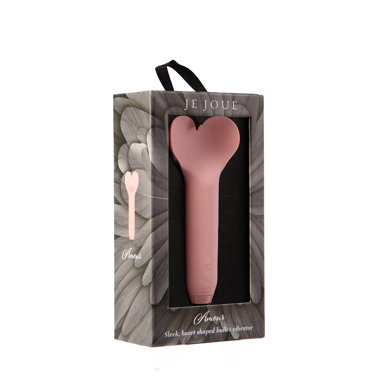 Je Joue Amour Rechargeable Silicone Heart-Shaped Fluttering Tip Bullet Vibrator Pale Rosette - Zateo Joy