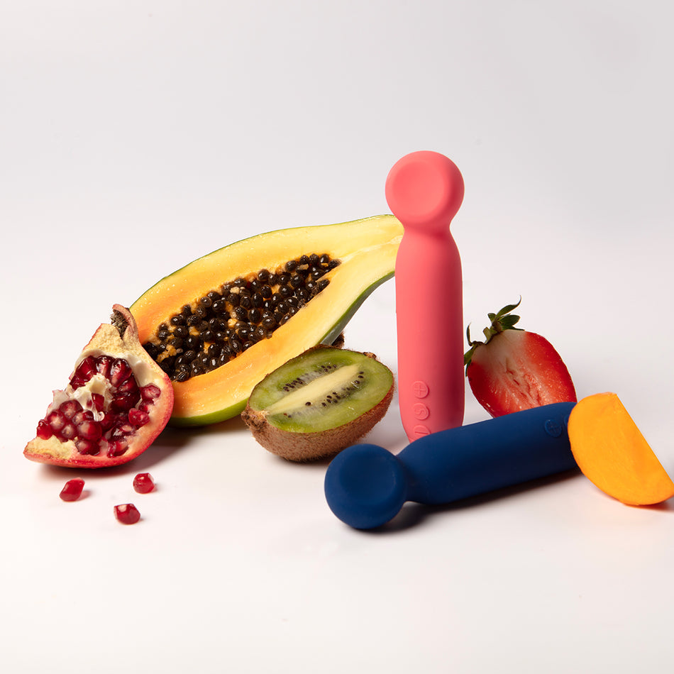 Je Joue Vita Rechargeable Silicone Wand Tip Bullet Vibrator Watermelon Pink - Zateo Joy