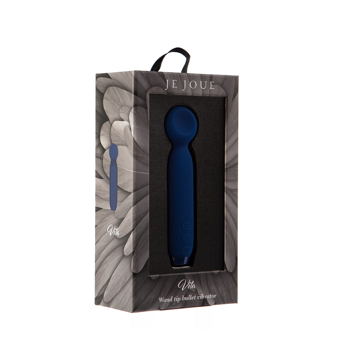 Je Joue Vita Rechargeable Silicone Wand Tip Bullet Vibrator Cobalt Blue - Zateo Joy