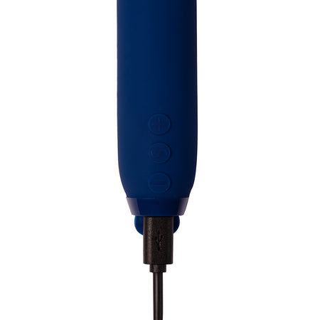 Je Joue Vita Rechargeable Silicone Wand Tip Bullet Vibrator Cobalt Blue - Zateo Joy