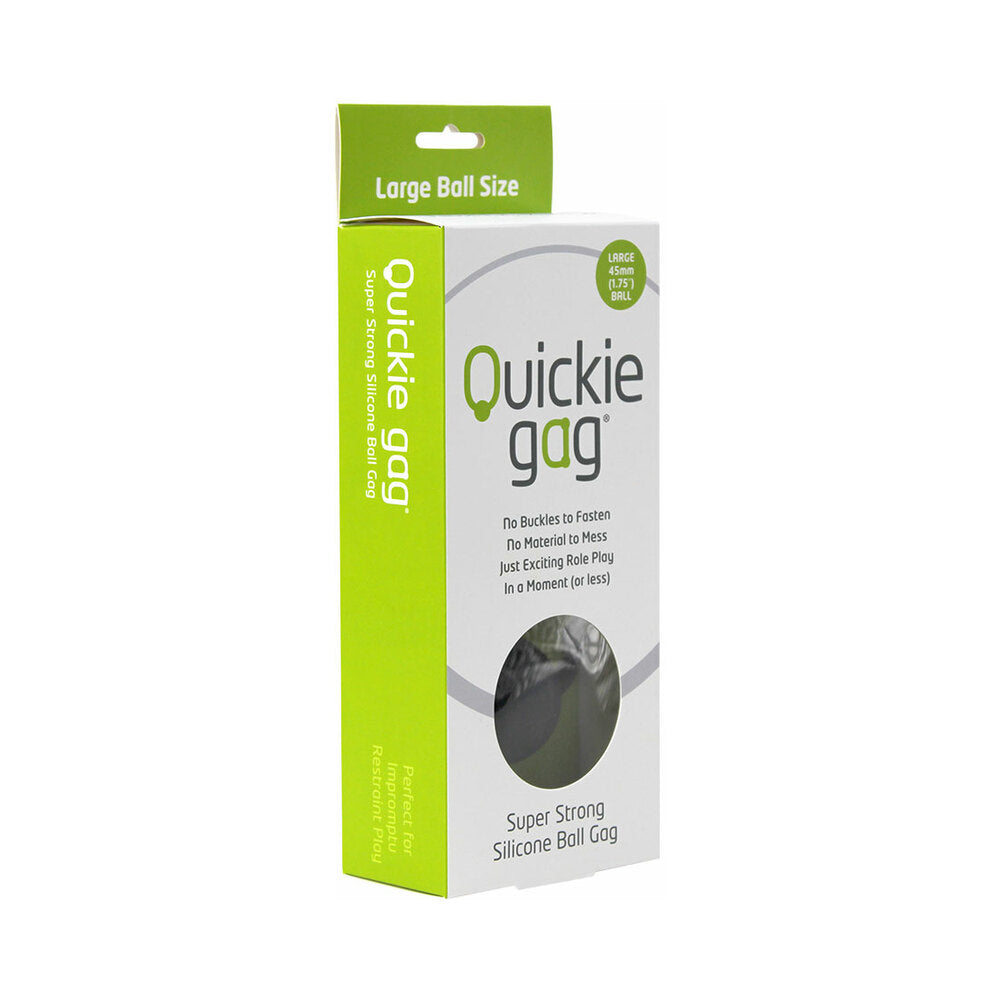 Quickie Ball Gag Large Black - Zateo Joy