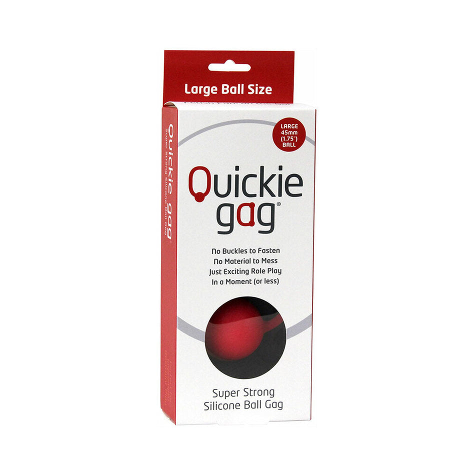 Quickie Ball Gag Large Red - Zateo Joy