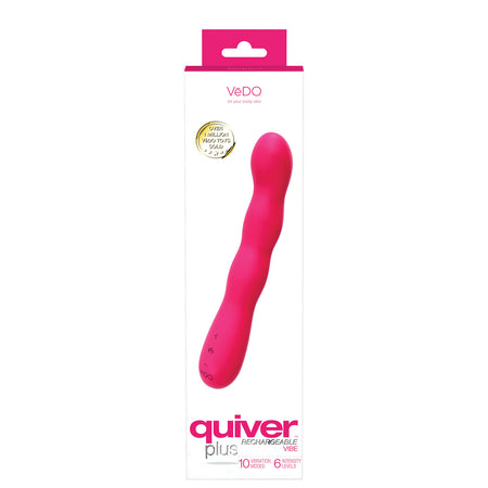 VeDO Quiver Plus Rechargeable Vibe Foxy Pink - Zateo Joy