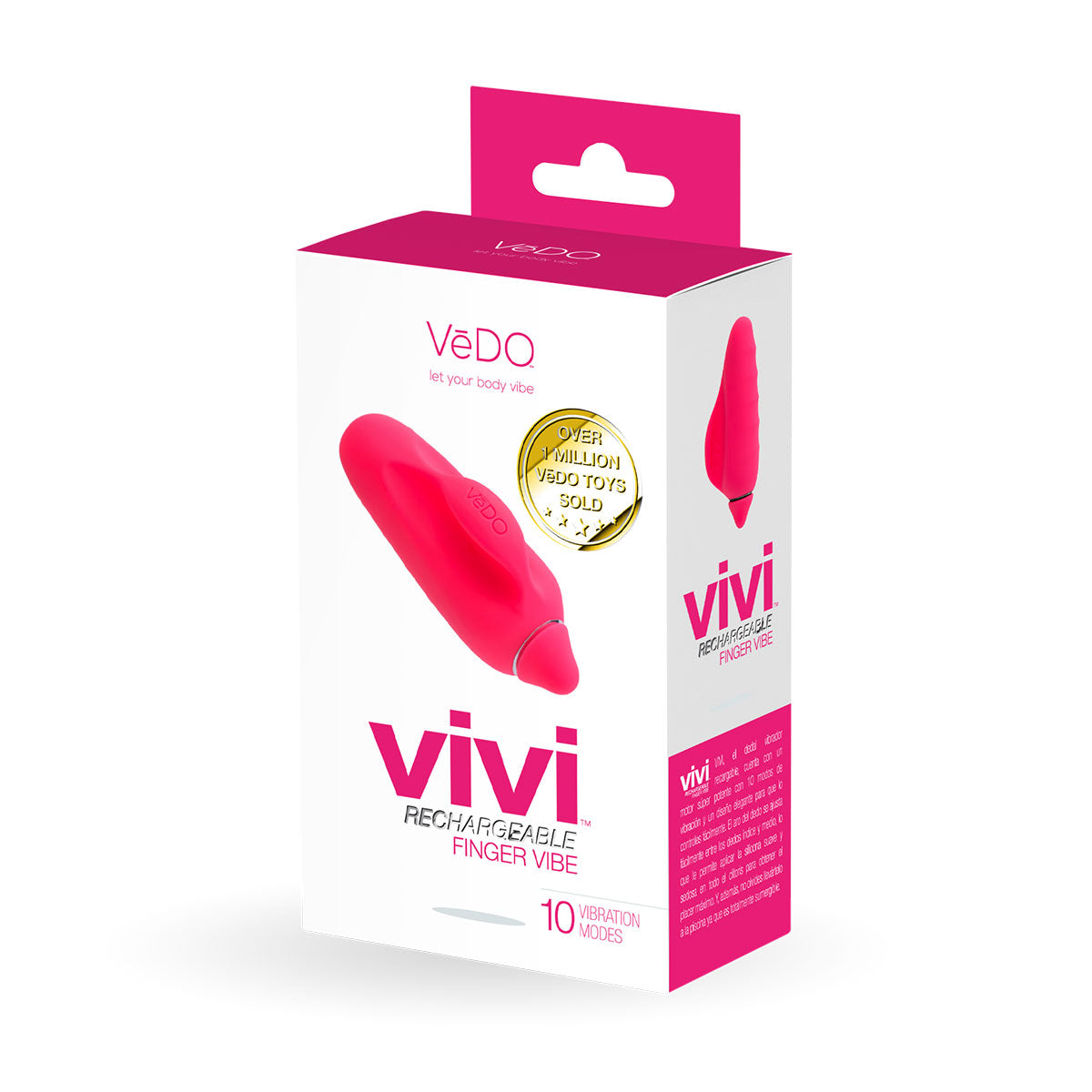 Vedo Vivi Finger Vibe Foxy Pink - Zateo Joy