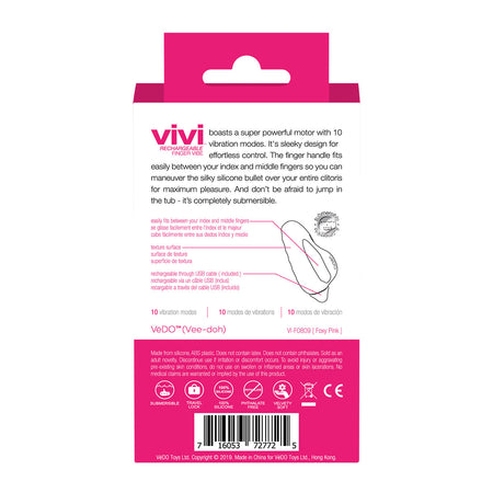 Vedo Vivi Finger Vibe Foxy Pink - Zateo Joy