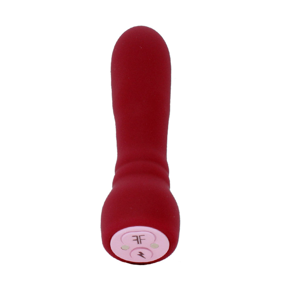FemmeFunn Booster Bullet Massager Rechargeable Silicone Vibrator Maroon - Zateo Joy