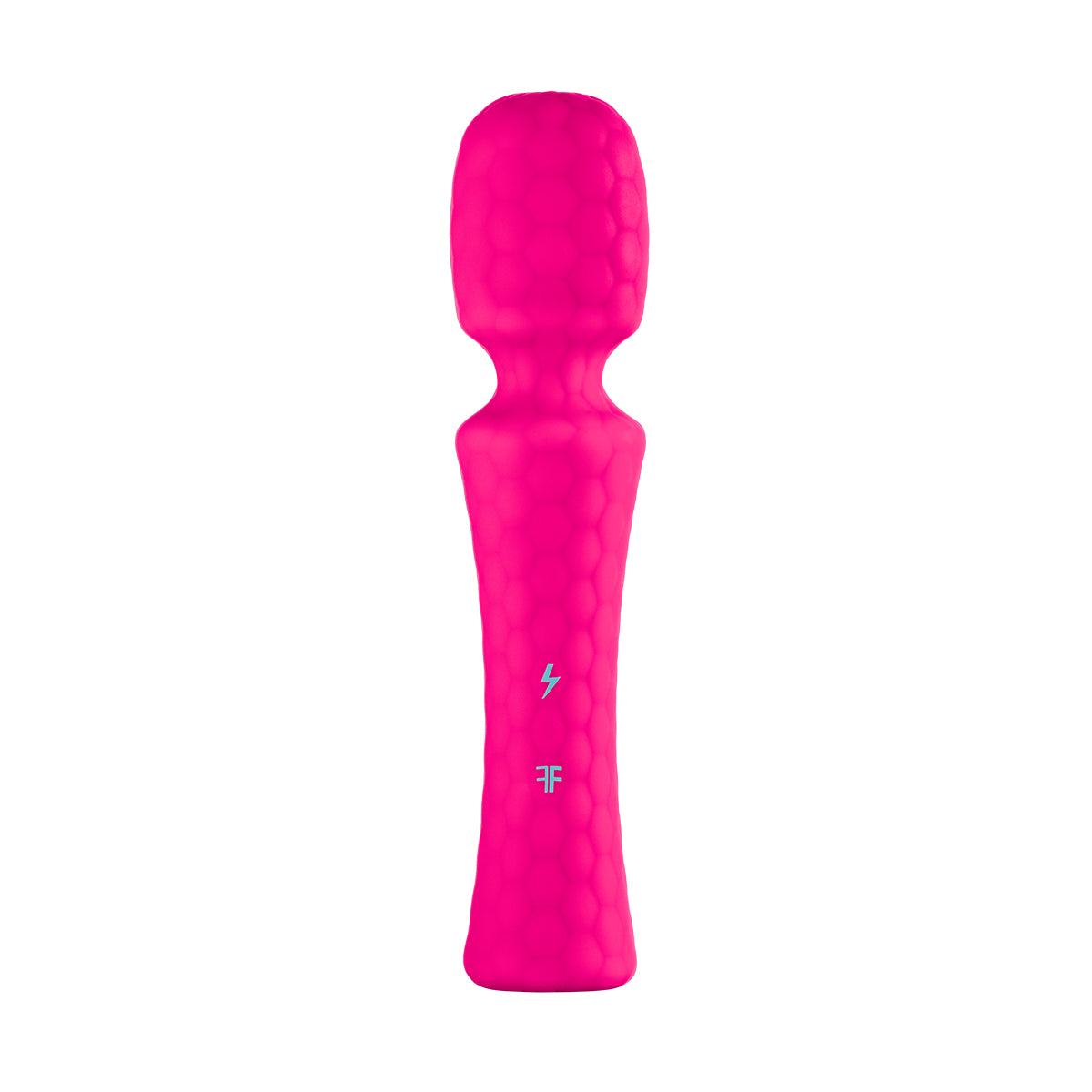 FemmeFunn Ultra Wand Rechargeable Flexible Textured Silicone Vibrator Pink - Zateo Joy