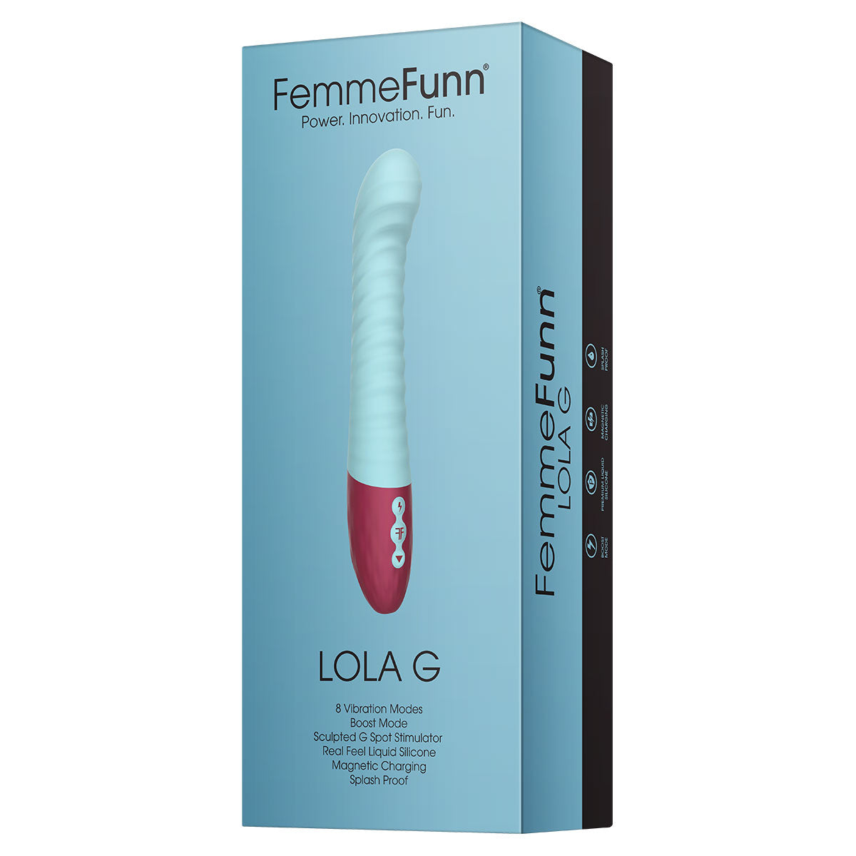 FemmeFunn Lola G Rechargeable Silicone G-Spot Vibrator Light Blue - Zateo Joy