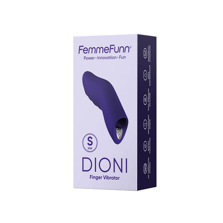 FemmeFunn Dioni Rechargeable Silicone Finger Vibrator Small Dark Purple - Zateo Joy