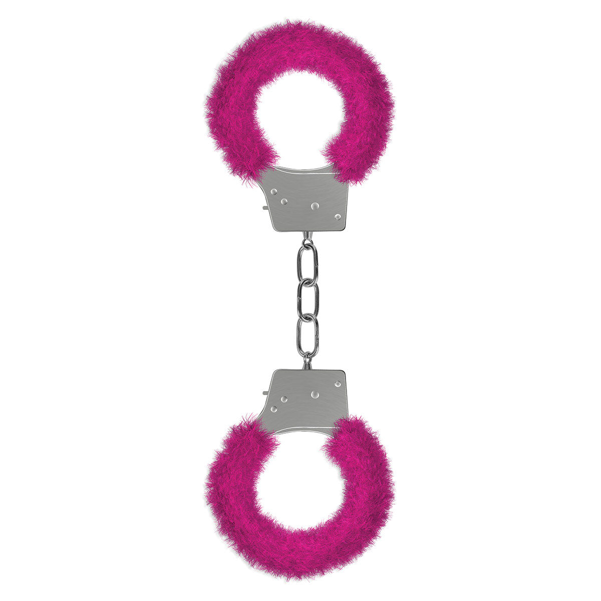 Ouch! Beginner's Furry Handcuffs With Quick-Release Pink - Zateo Joy