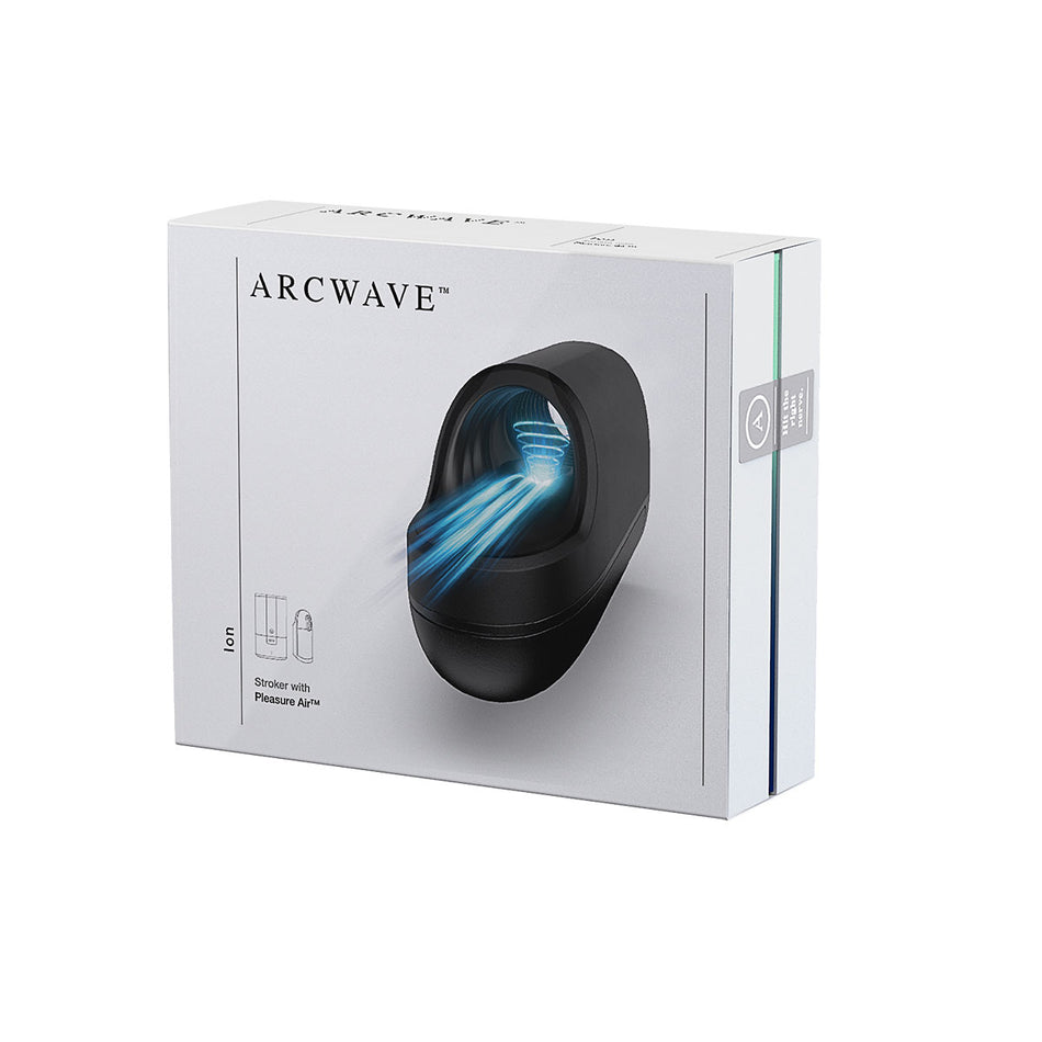 Arcwave Ion Rechargeable Stroker With Pleasure Air Black - Zateo Joy