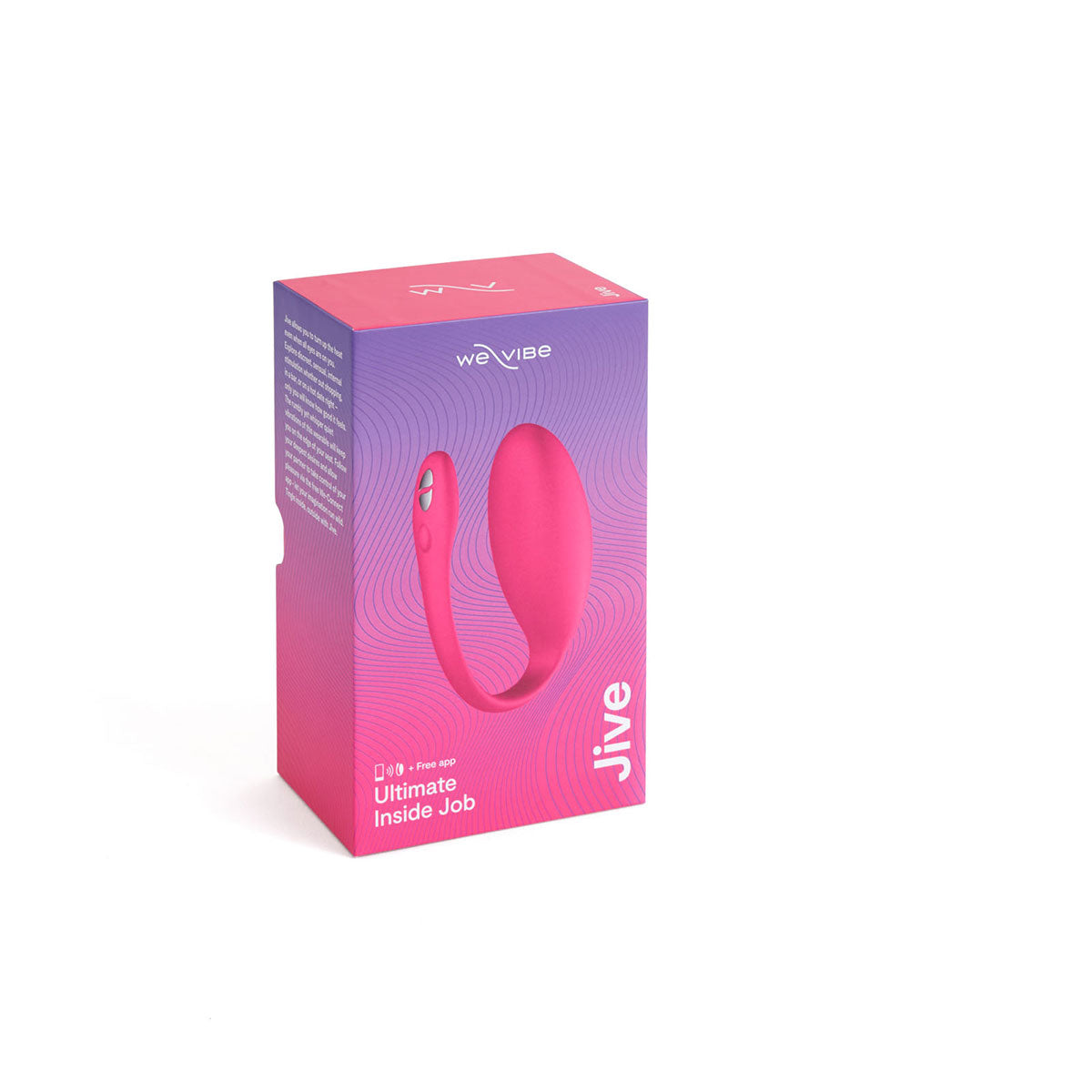 We-Vibe Jive Rechargeable Silicone Wearable Bluetooth Egg Vibrator Electric Pink - Zateo Joy