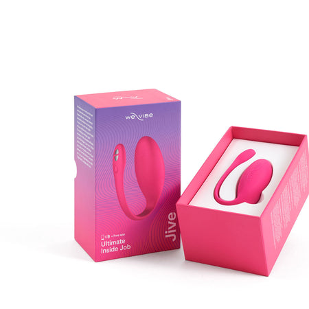 We-Vibe Jive Rechargeable Silicone Wearable Bluetooth Egg Vibrator Electric Pink - Zateo Joy