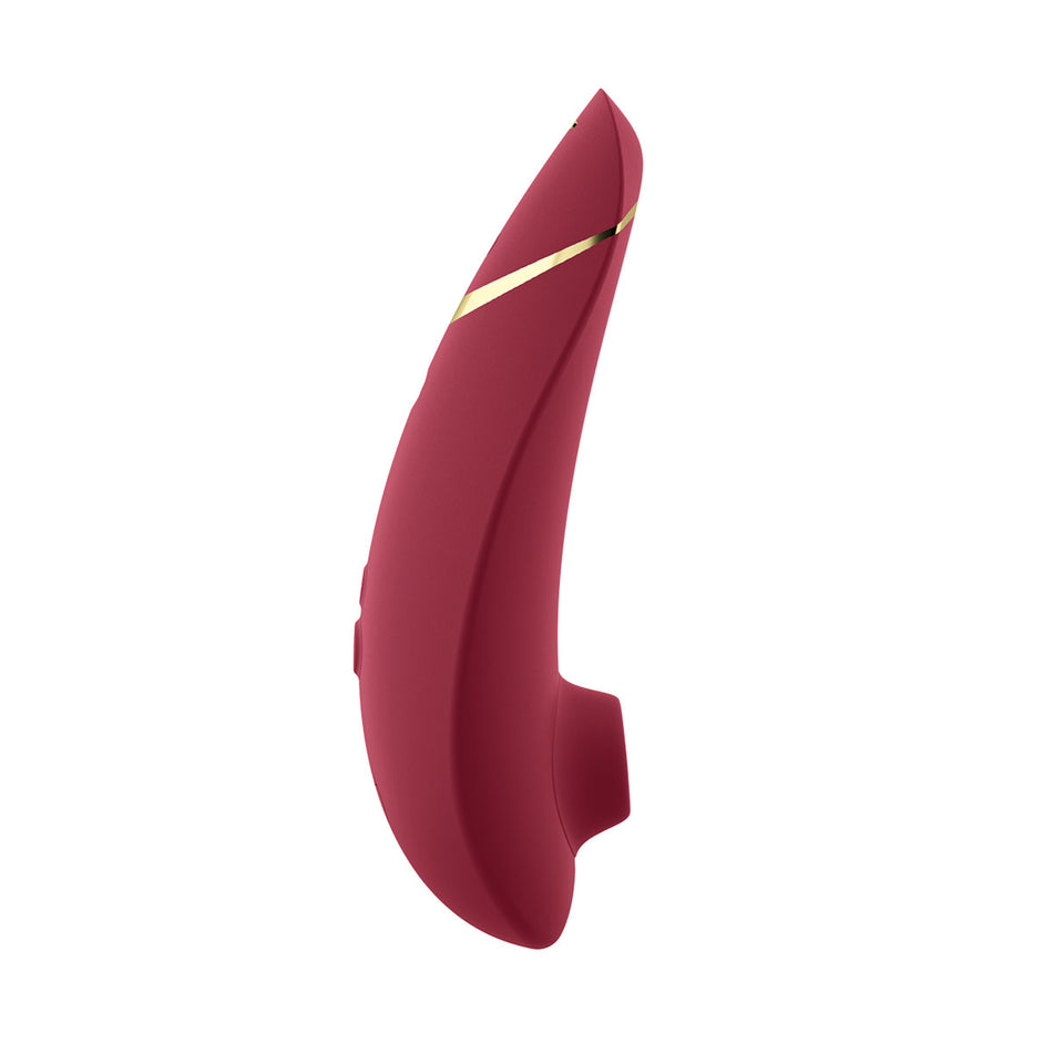 Womanizer Premium 2 Rechargeable Silicone Luxurious Pleasure Air Clitoral Stimulator Bordeaux - Zateo Joy