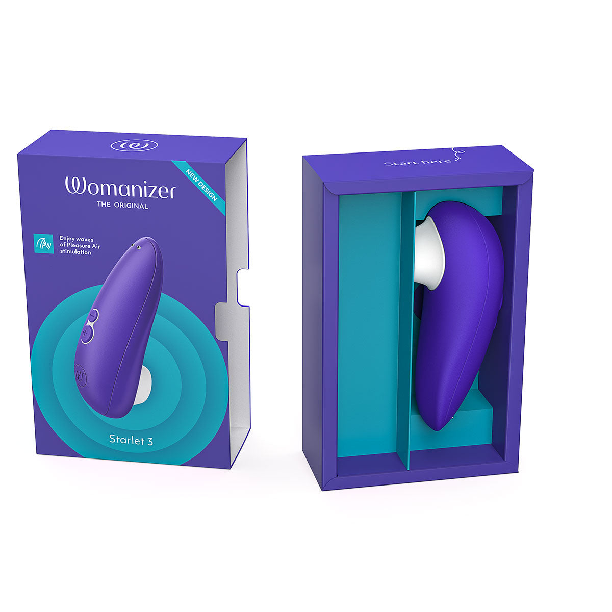 Womanizer Starlet 3 Rechargeable Silicone Compact Pleasure Air Clitoral Stimulator Indigo - Zateo Joy