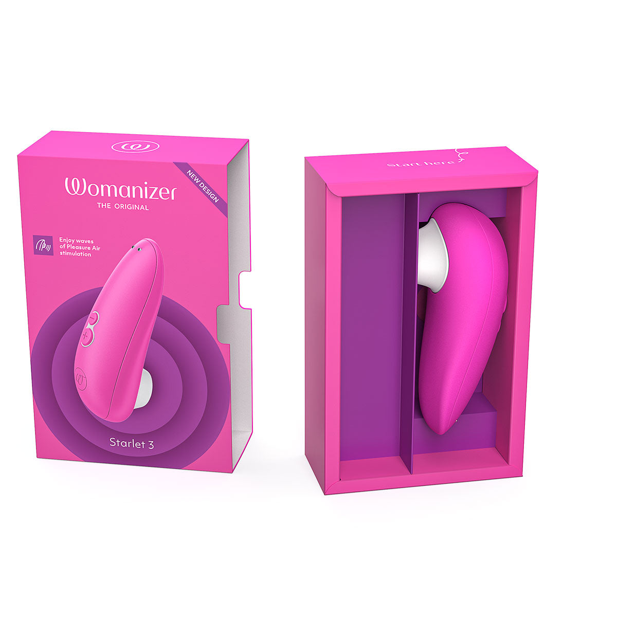 Womanizer Starlet 3 Rechargeable Silicone Compact Pleasure Air Clitoral Stimulator Pink - Zateo Joy