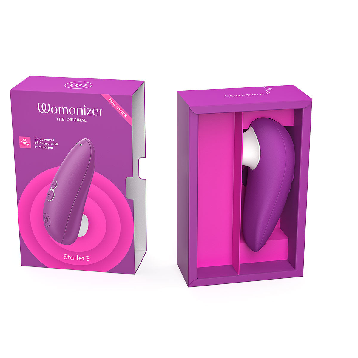 Womanizer Starlet 3 Rechargeable Silicone Compact Pleasure Air Clitoral Stimulator Violet - Zateo Joy