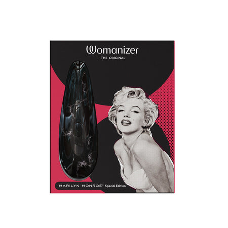 Womanizer x Marilyn Monroe Classic 2 Special Edition Rechargeable Silicone Pleasure Air Clitoral Stimulator Black Marble - Zateo Joy