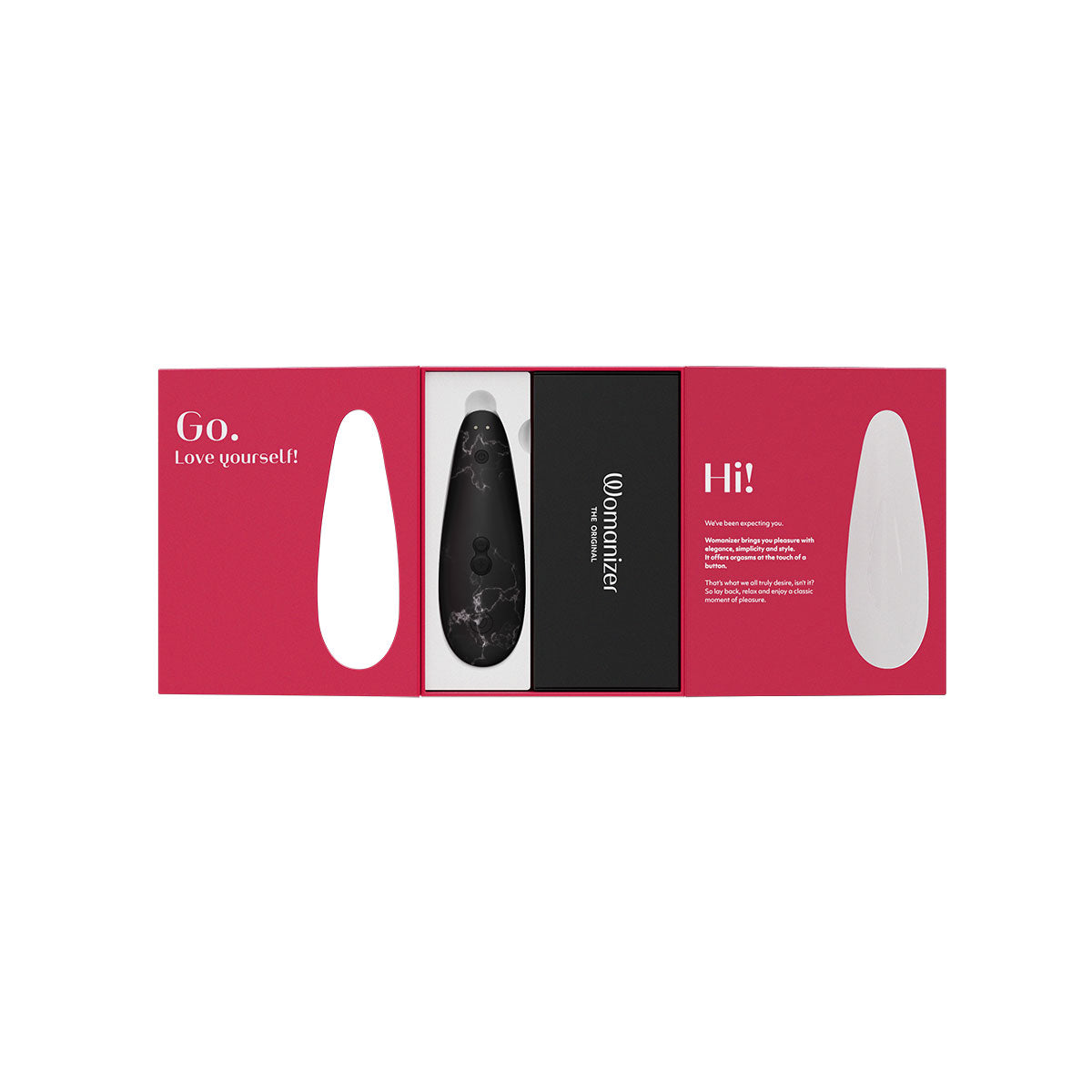 Womanizer x Marilyn Monroe Classic 2 Special Edition Rechargeable Silicone Pleasure Air Clitoral Stimulator Black Marble - Zateo Joy