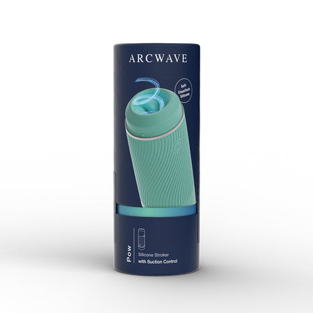 Arcwave Pow Silicone Stroker with Suction Control Mint - Zateo Joy