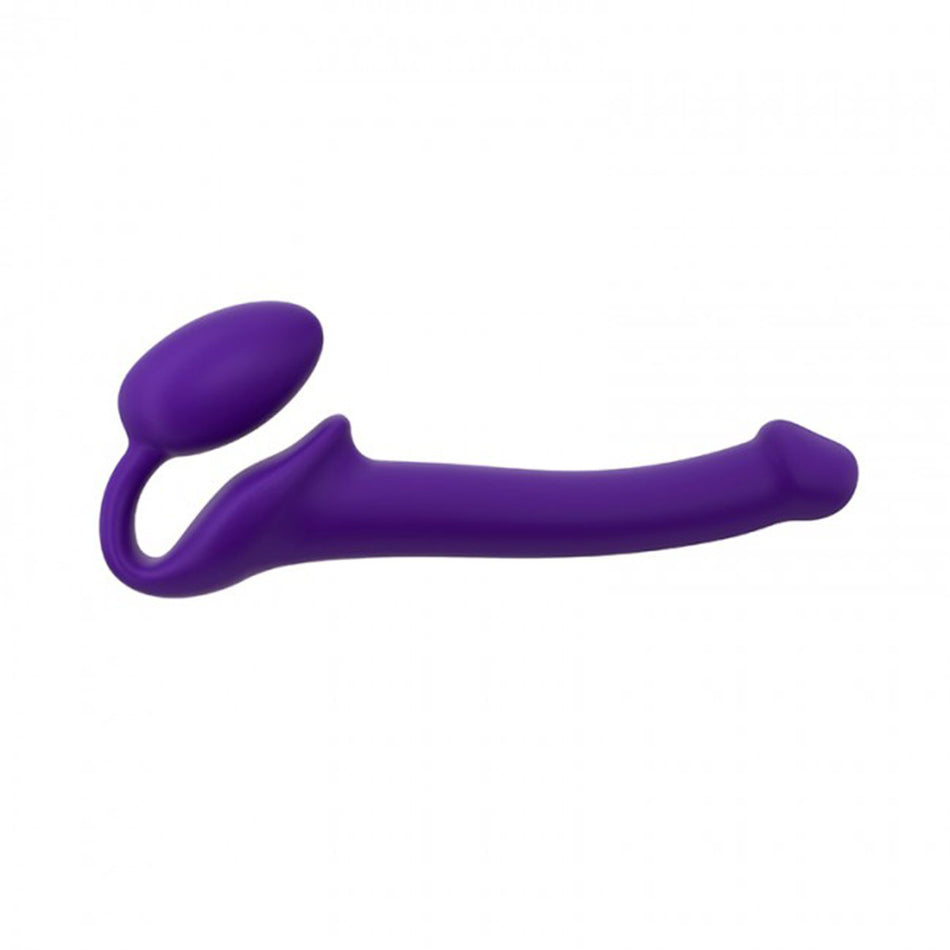 Strap-On-Me Semi-Realistic Bendable Silicone Strap-On Purple S - Zateo Joy