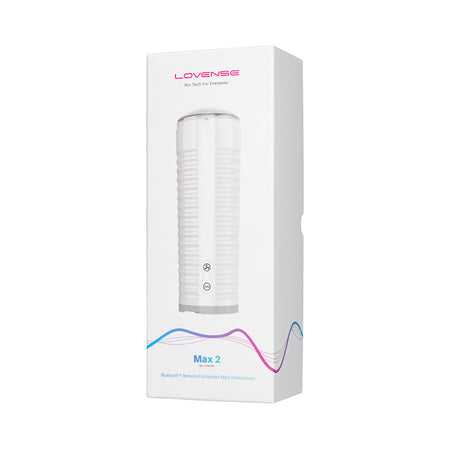 Lovense Max 2 Bluetooth App-Controlled Vibrating and Suction Masturbator (Neutral Sleeve) - Zateo Joy