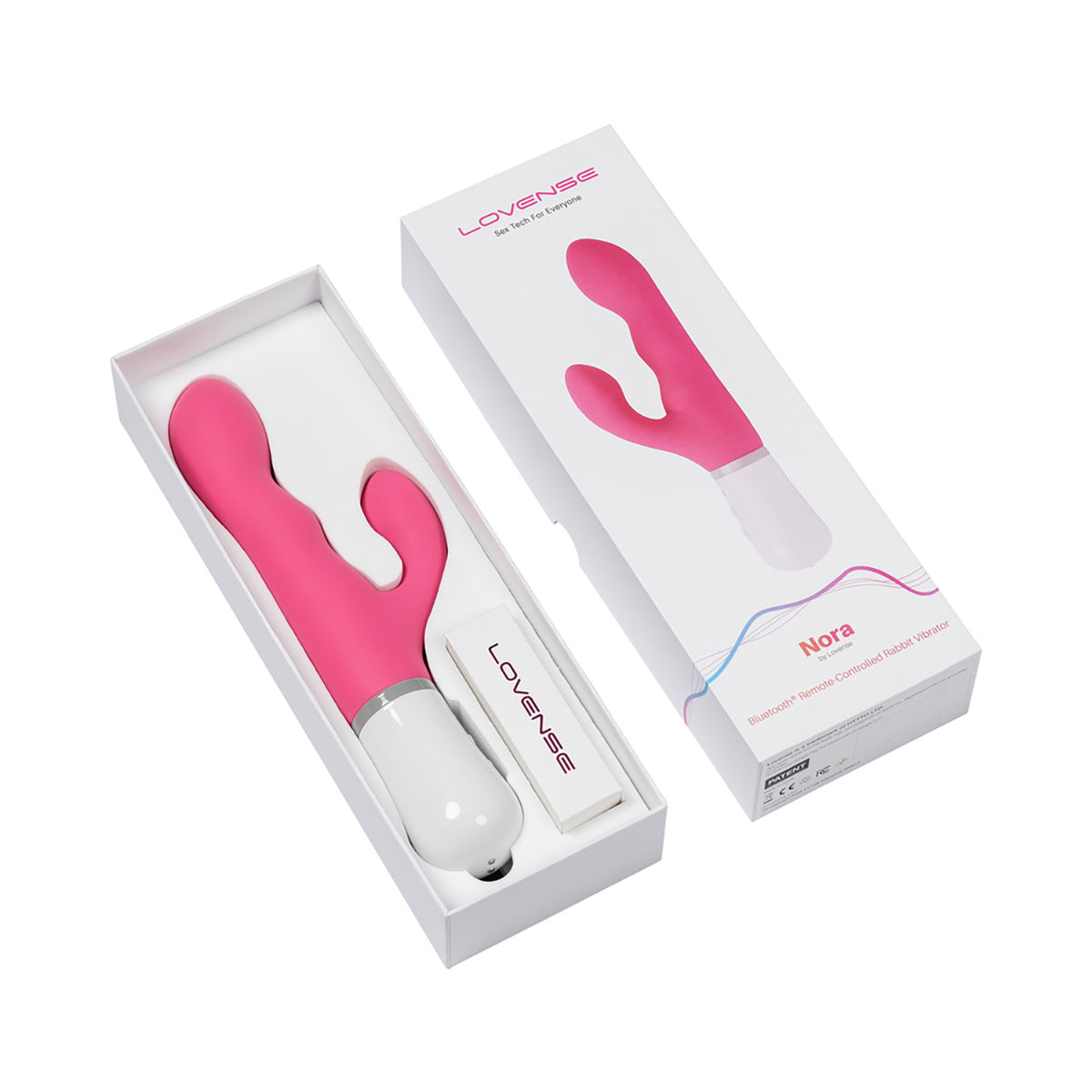 Lovense Nora Bluetooth Remote-Controlled Long-Distance Rabbit Vibrator - Zateo Joy