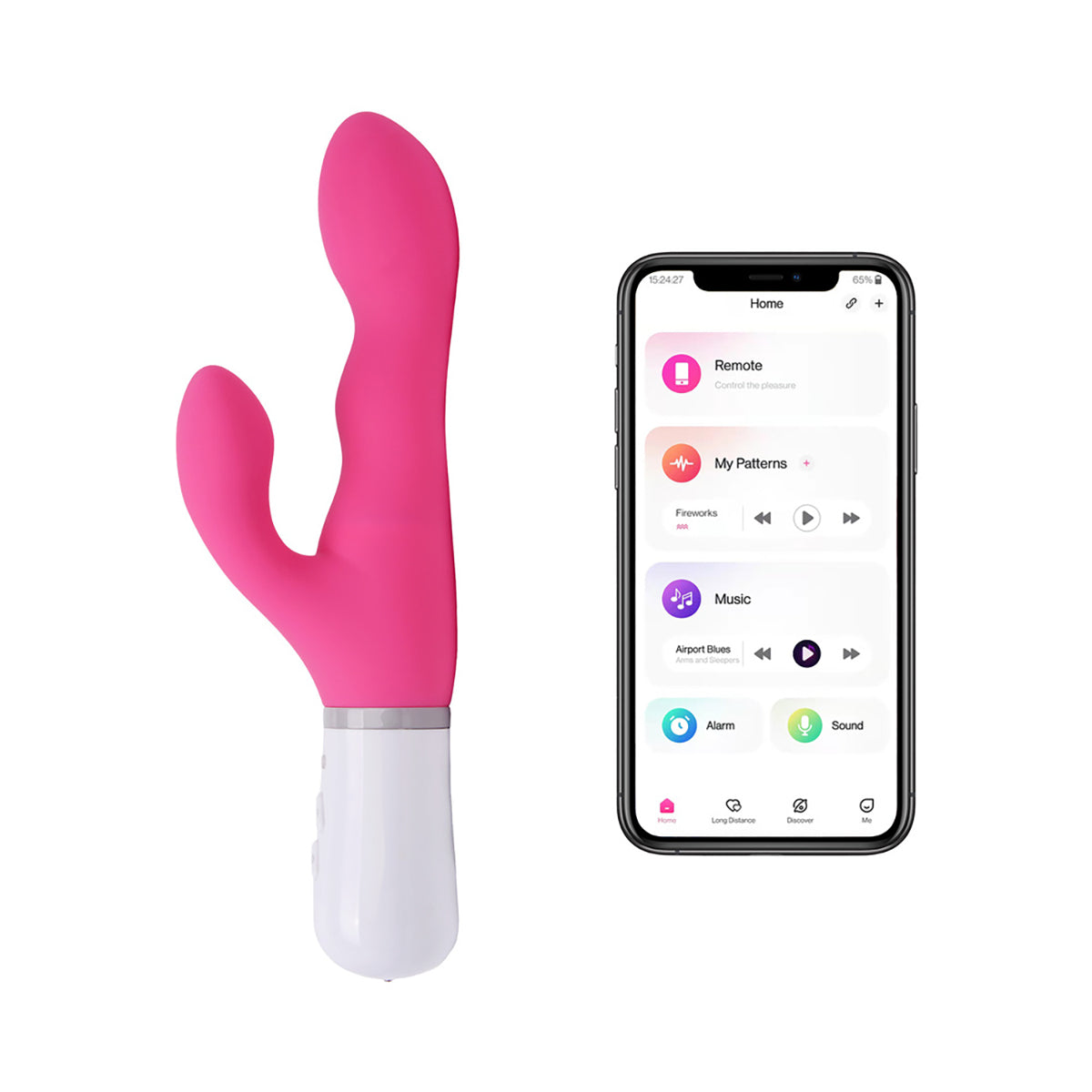 Lovense Nora Bluetooth Remote-Controlled Long-Distance Rabbit Vibrator - Zateo Joy