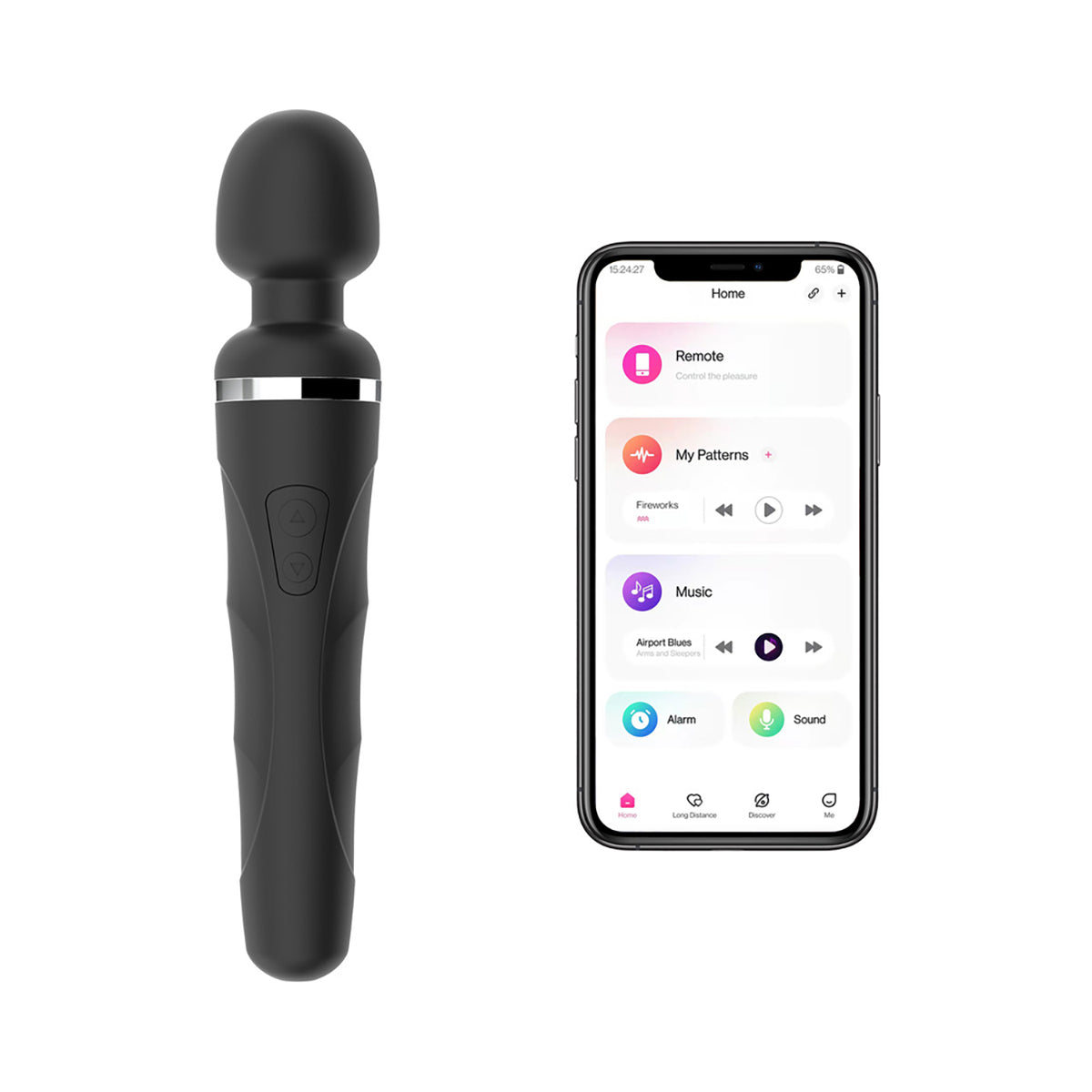 Lovense Domi 2 Bluetooth Programmable Wand Vibrator - Zateo Joy