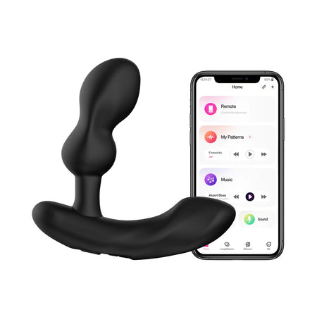 Lovense Edge 2 Bluetooth Remote-Controlled Adjustable Prostate Massager - Zateo Joy