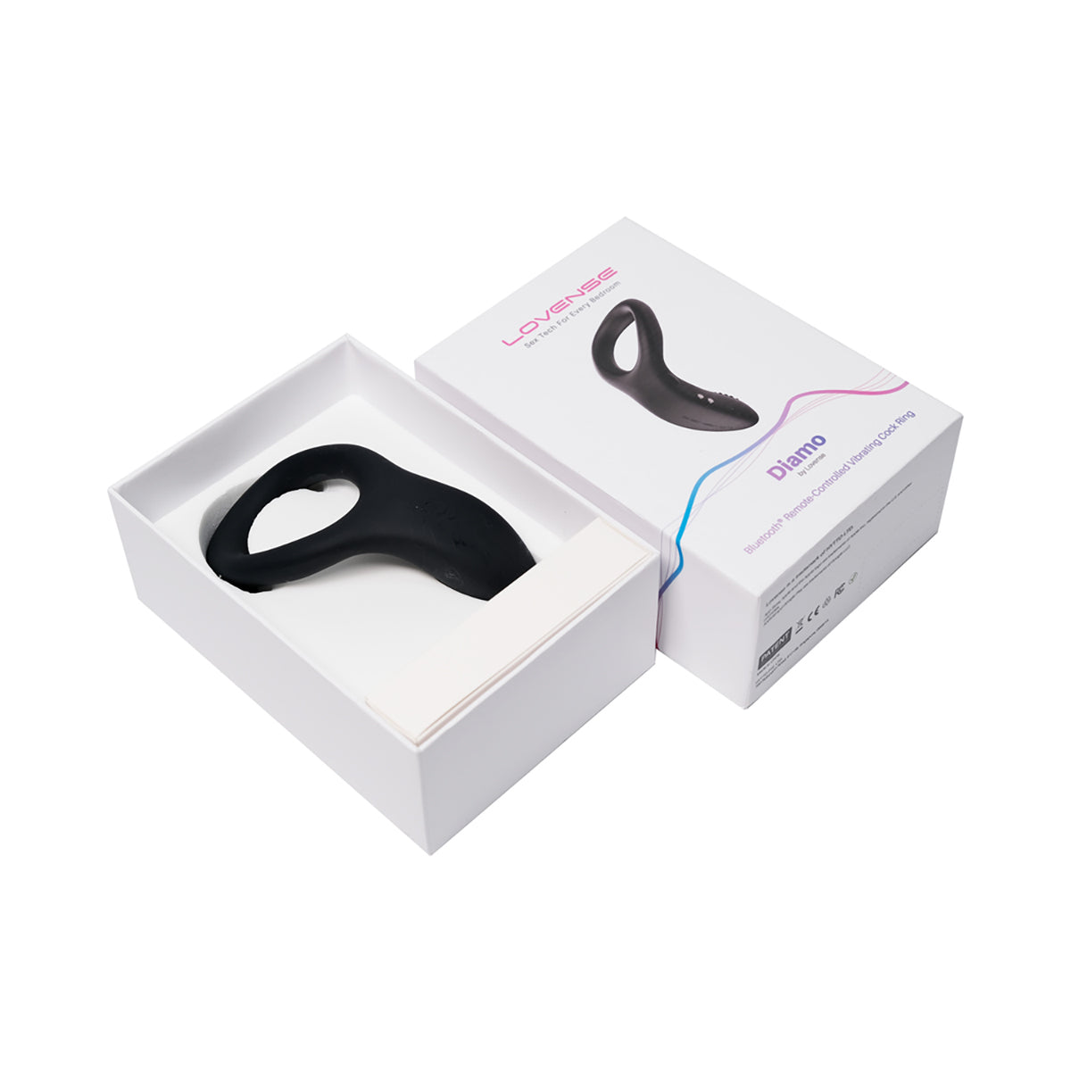 Lovense Diamo Bluetooth Remote-Controlled Vibrating Cockring - Zateo Joy