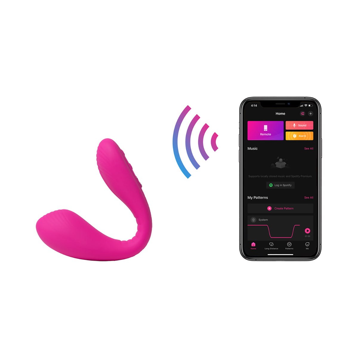 Lovense Dolce Bluetooth Adjustable Dual Vibrator - Zateo Joy