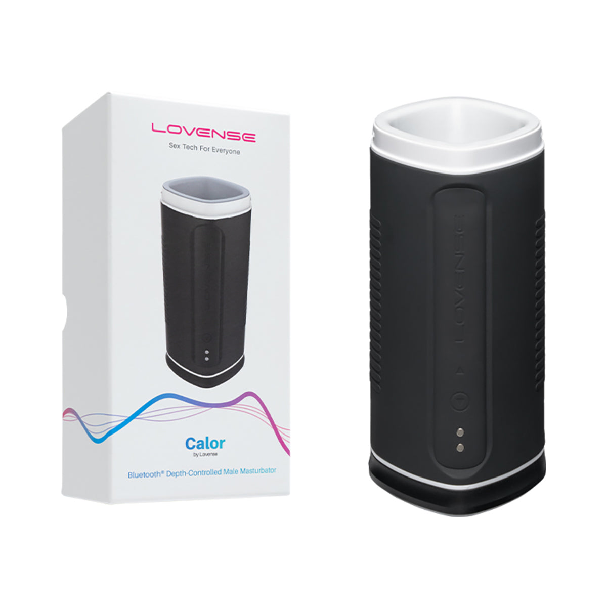 Lovense Calor Bluetooth Depth-Controlled Vibrating and Heating Masturbator - Zateo Joy