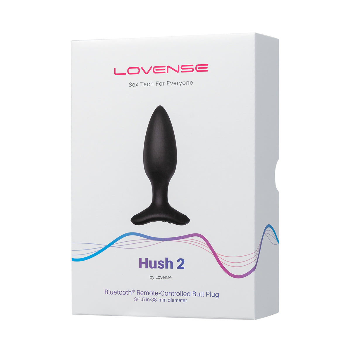 Lovense Hush 2 Bluetooth Remote-Controlled Vibrating Butt Plug S 1.5 in. - Zateo Joy