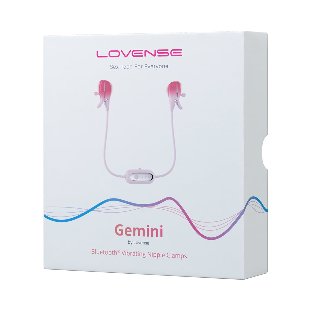 Lovense Gemini Bluetooth Rechargeable Vibrating Nipple Clamps - Zateo Joy