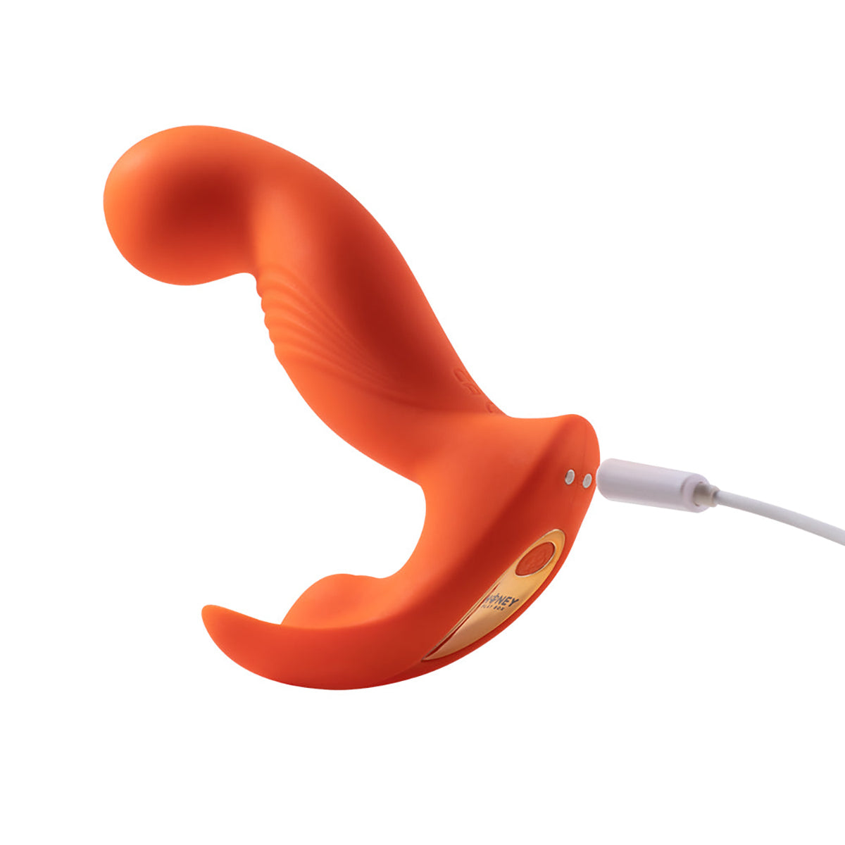 Honey Play Box Crave 3 G-spot Vibrator with Rotating Massage Head and Clit Tickler Orange - Zateo Joy